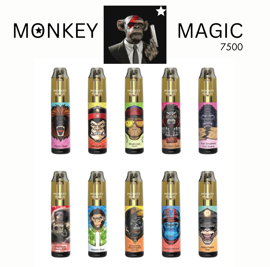 Monkey Magic 7500 puffs by TasteFog ®