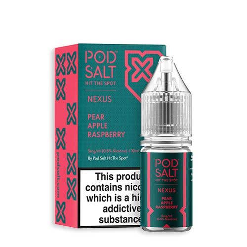 POD SALT - NEXUS - APPLE PEAR RASPBERRY - 10ML NIC SALT - Pack Of 5