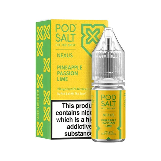 POD SALT - NEXUS - PINEAPPLE PASSION LIME - 10ML NIC SALT